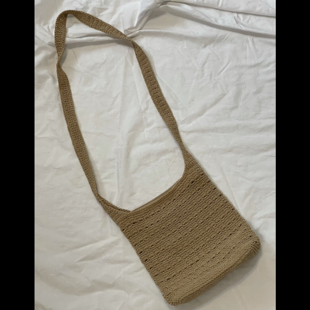 Crocheted Tan purse